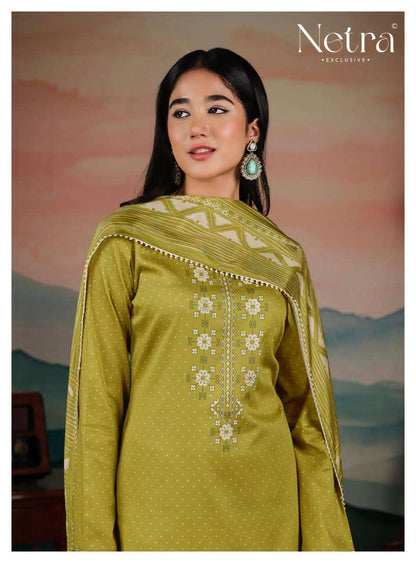 Manvi Netra Cotton Pant Style Suits Exporter Ahmedabad