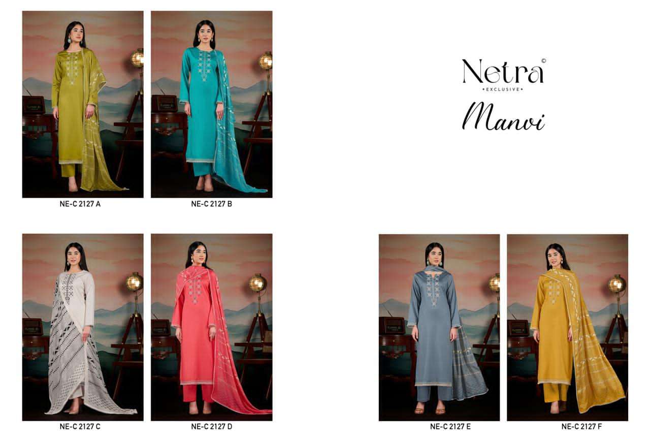 Manvi Netra Cotton Pant Style Suits Exporter Ahmedabad