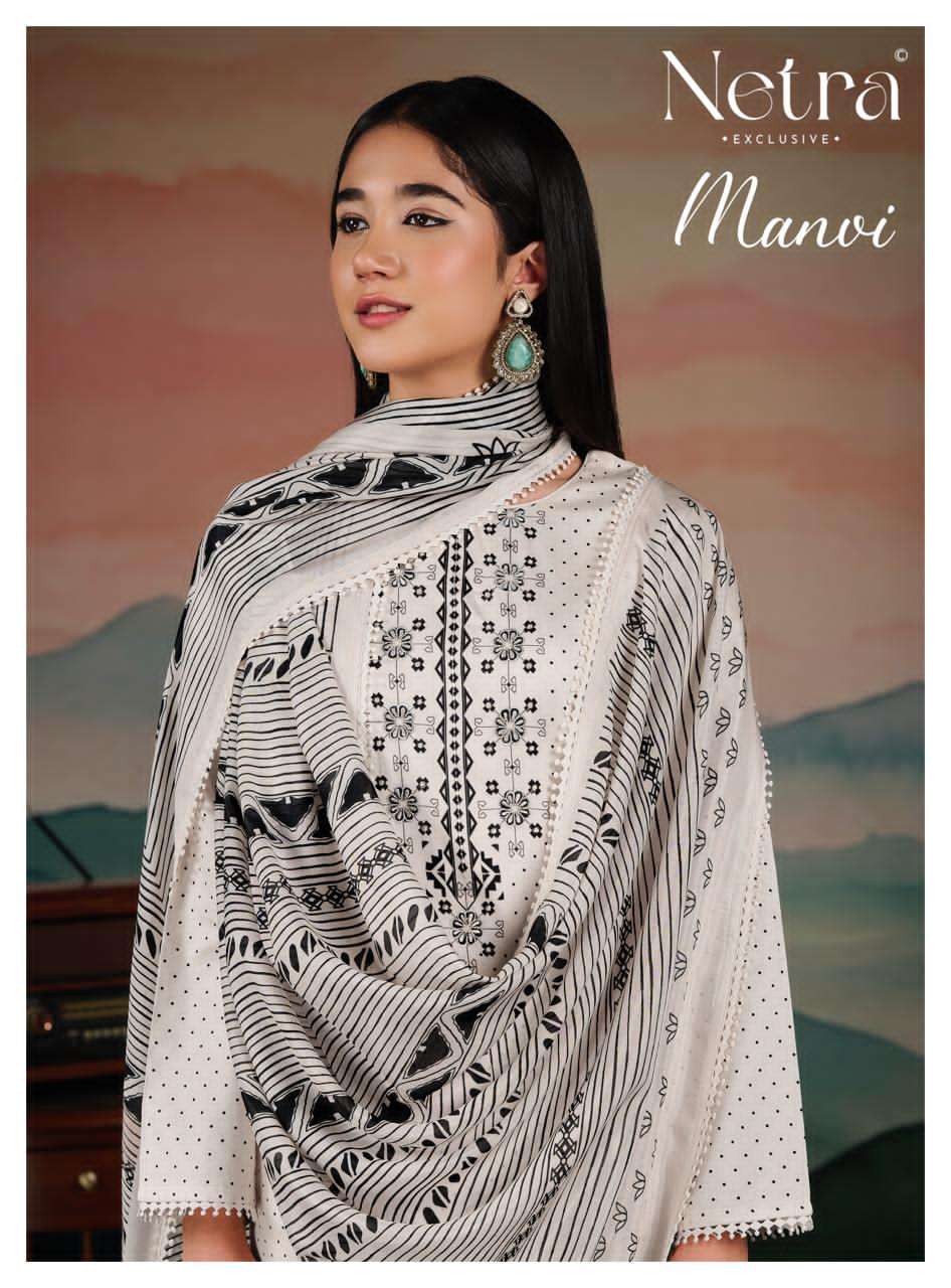 Manvi Netra Cotton Pant Style Suits Exporter Ahmedabad