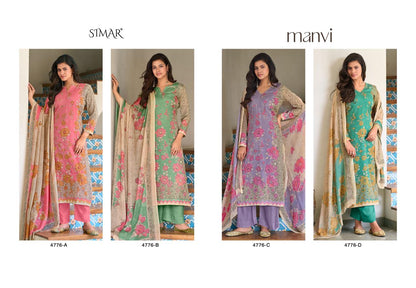 Manvi Simar Mal Pant Style Suits Exporter Gujarat