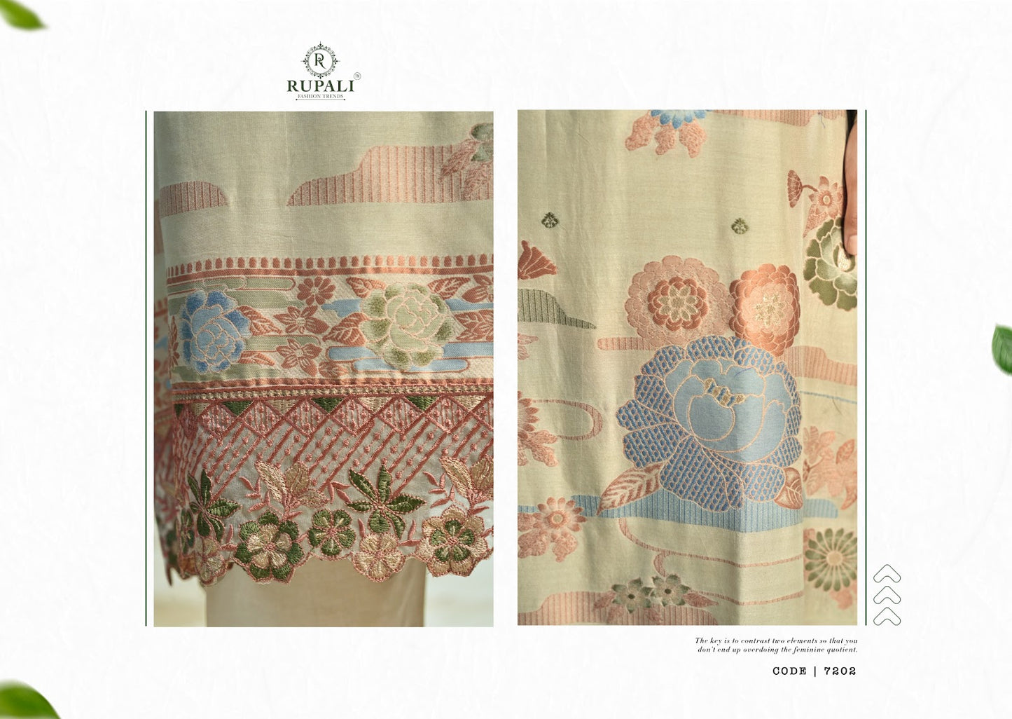 Manvika Rupali Muslin Pant Style Suits Supplier