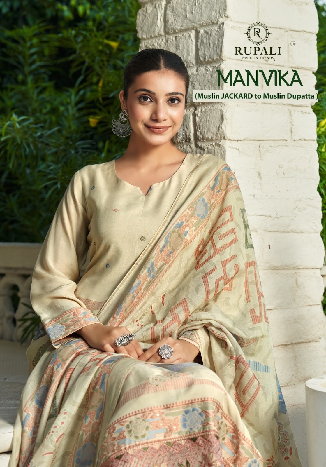 Manvika Rupali Muslin Pant Style Suits Supplier