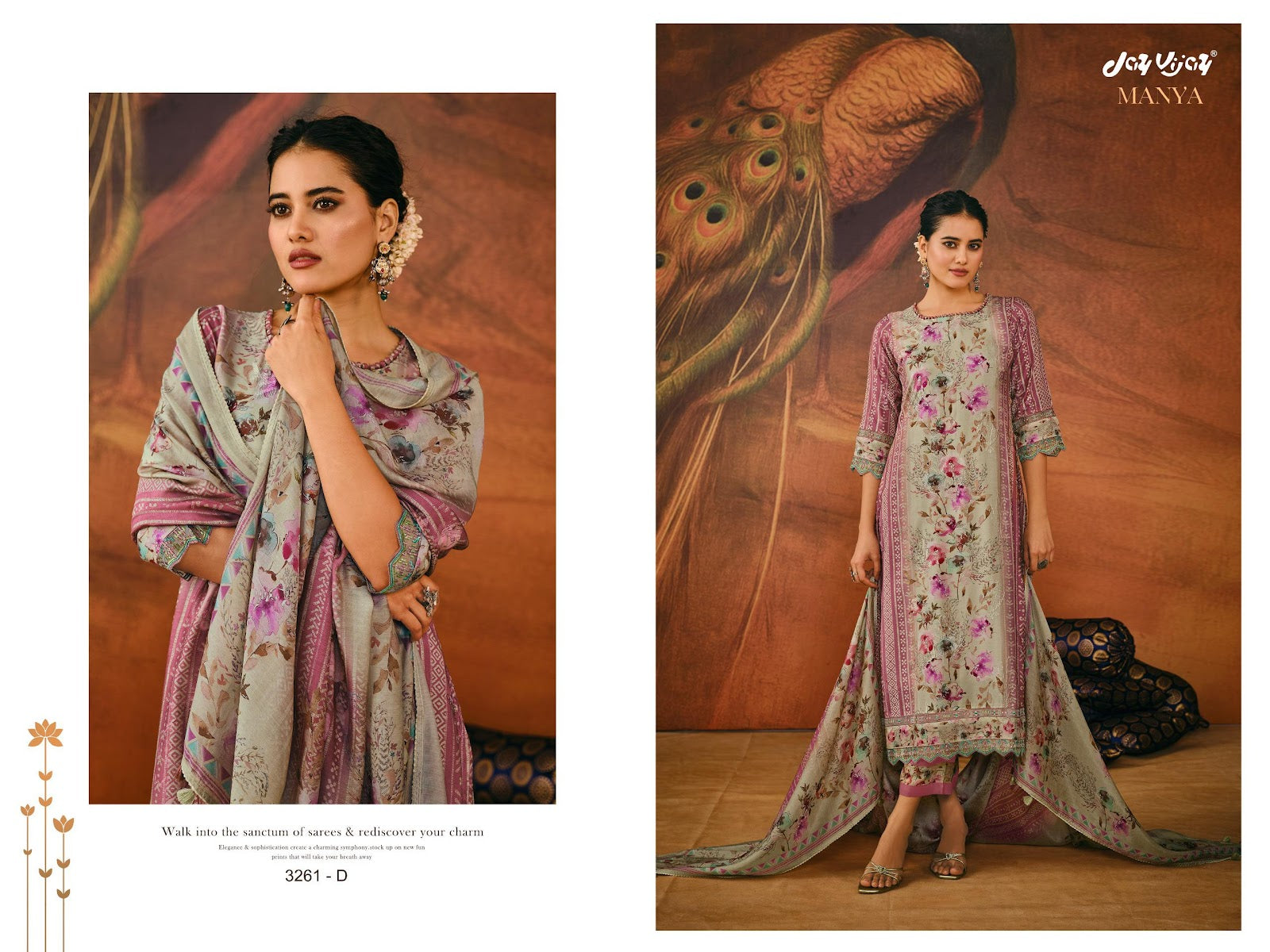 Manya Jay Vijay Moga Silk Pant Style Suits Manufacturer India