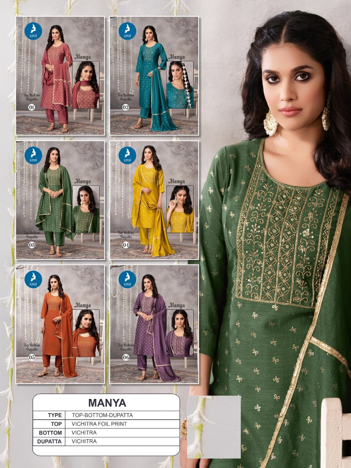 Manya Kaya Vichitra Readymade Pant Style Suits Supplier Ahmedabad