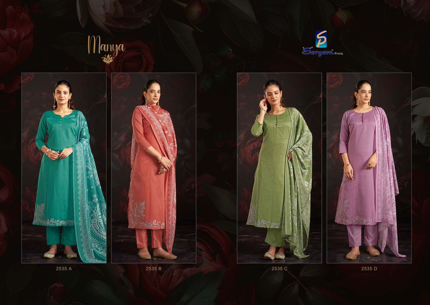 Manya Sargam Prints Pure Jam Pant Style Suits Wholesale Price