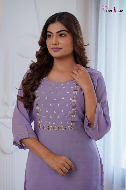 Manya Series Dveeja Fashion Chanderi Readymade Pant Style Suits Wholesaler Gujarat