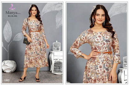 Manya Vol 1 Poonam Designer Rayon One Piece Exporter Ahmedabad