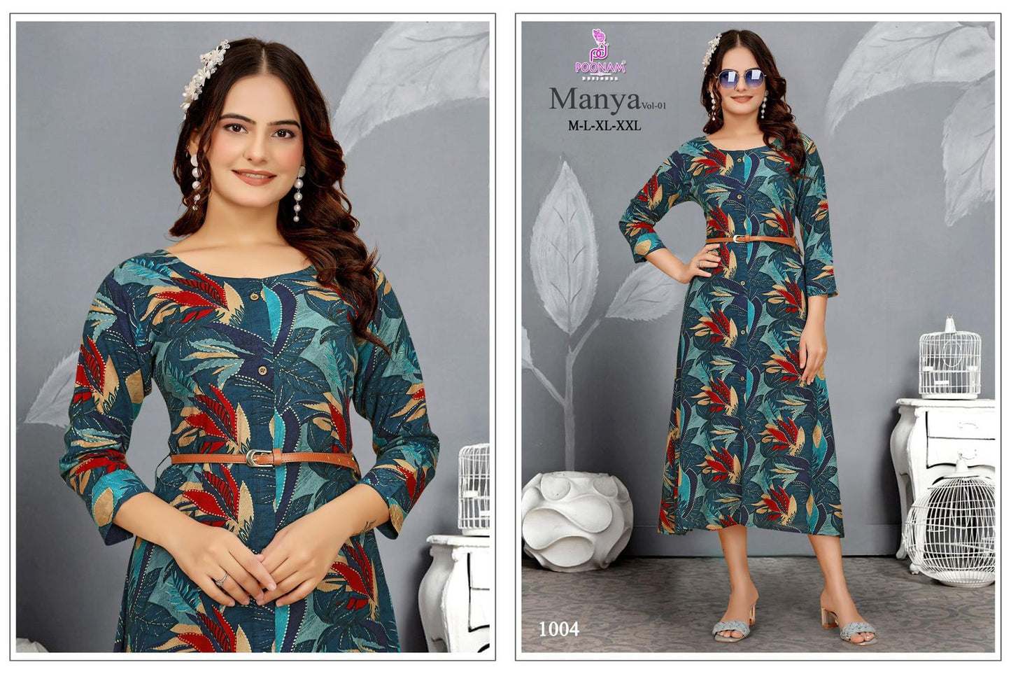 Manya Vol 1 Poonam Designer Rayon One Piece Exporter Ahmedabad