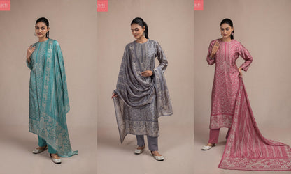 Manyaa Naariti Silk Pant Style Suits Exporter India