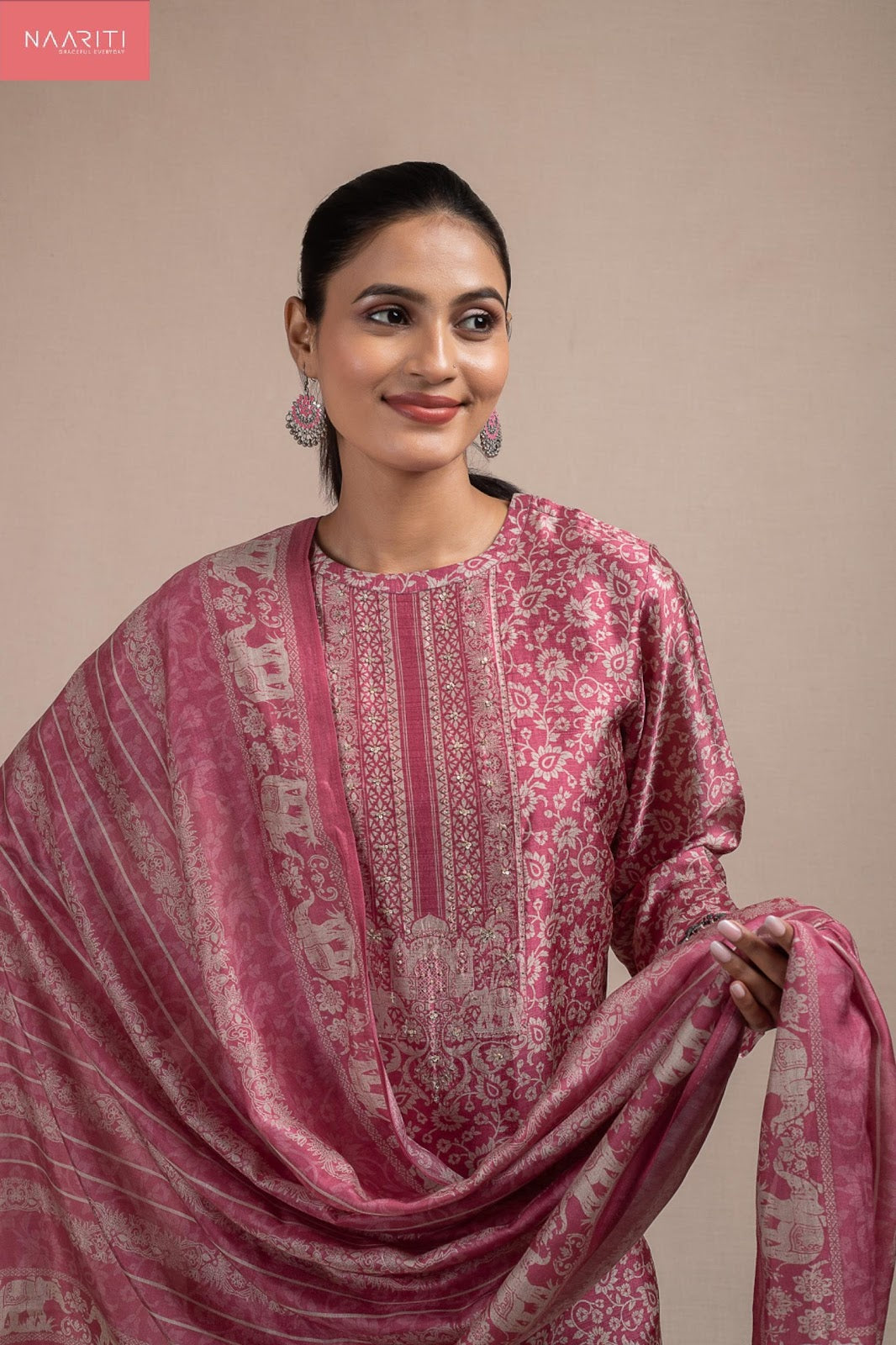 Manyaa Naariti Silk Pant Style Suits Exporter India
