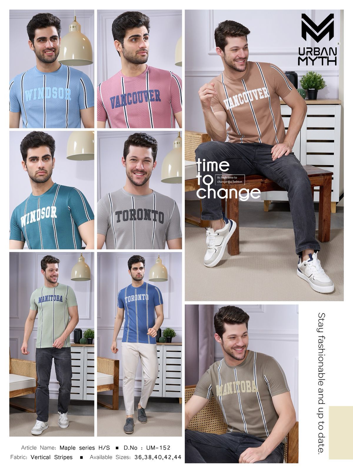 Maple Series Urban Myth Cotton Mens Tshirts Manufacturer Gujarat