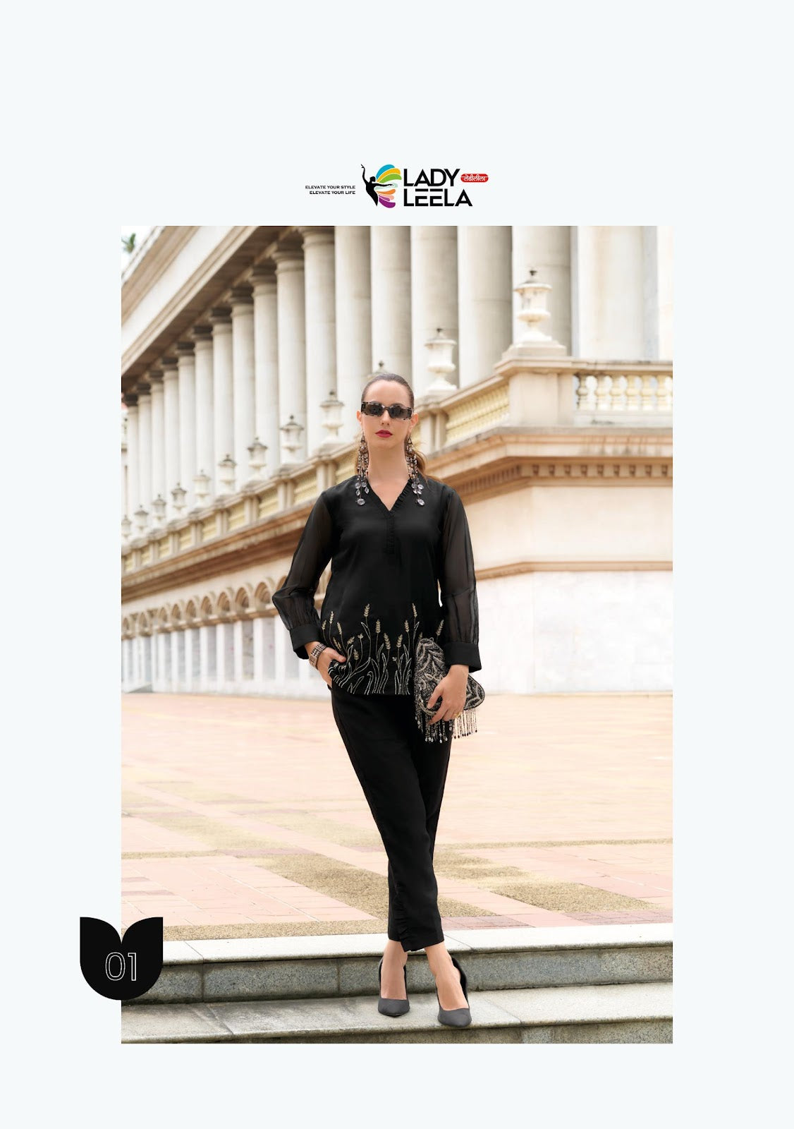 Marbles Vol 5 Ladyleela Viscose Organza Co Ord Set Wholesaler