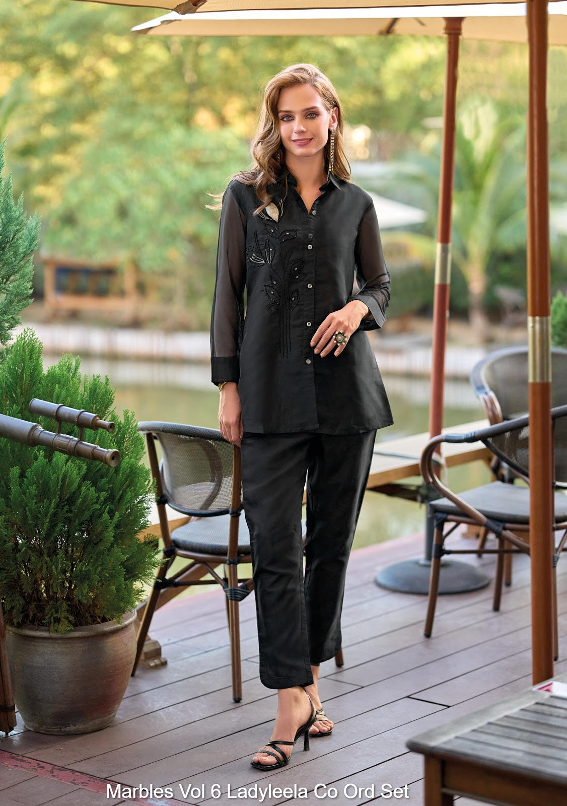 Marbles Vol 6 Ladyleela Viscose Organza Co Ord Set Manufacturer Gujarat