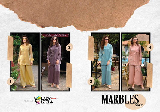 Marbles Vol 7 Ladyleela Viscose Silk Co Ord Set Wholesale