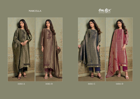 Marcella Omtex Silk Pant Style Suits Manufacturer Gujarat