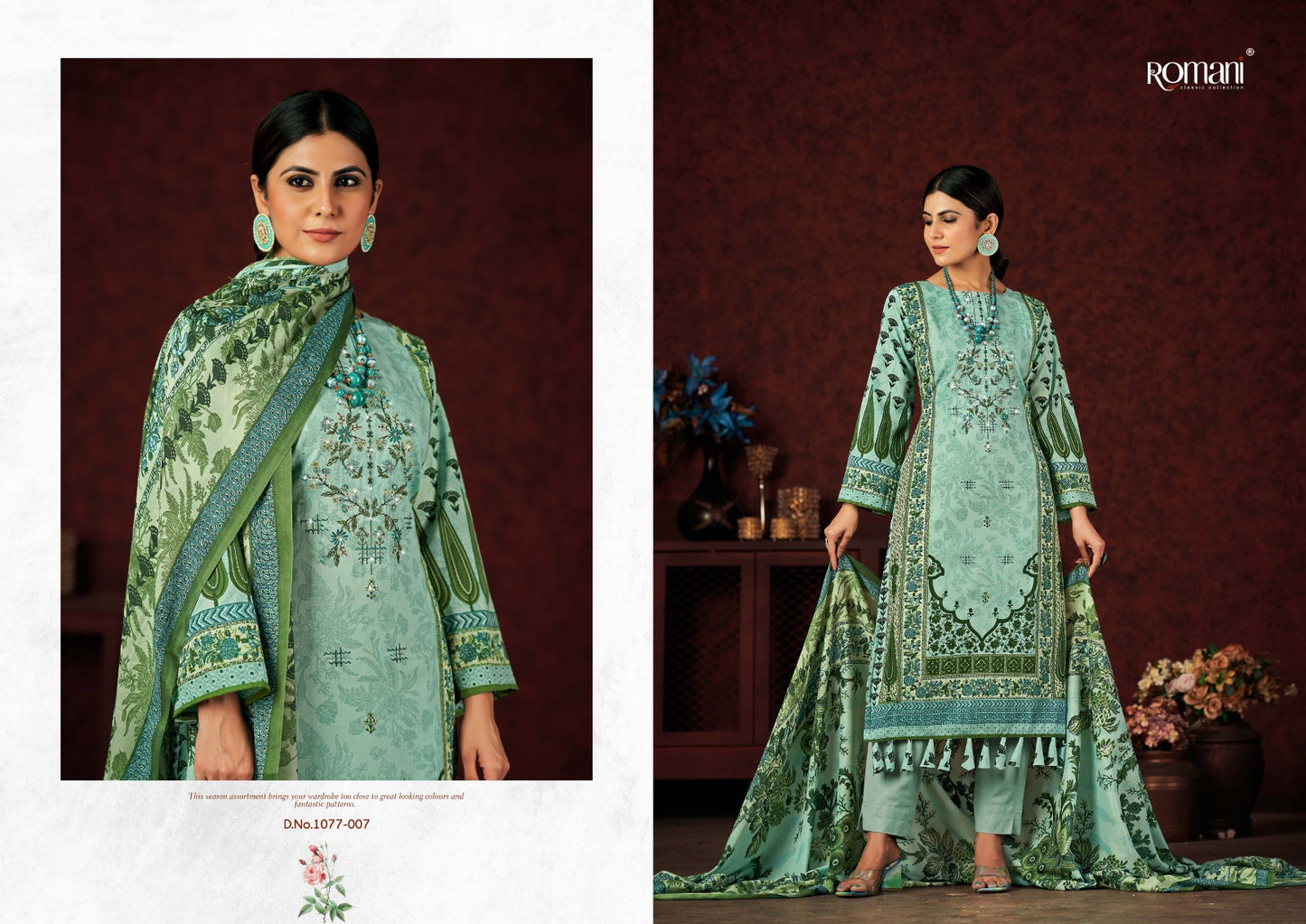 Mareena Vol 13 Romani Cotton Karachi Salwar Suits Manufacturer