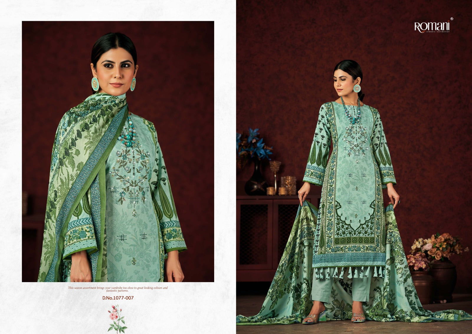 Mareena Vol 13 Romani Cotton Karachi Salwar Suits Manufacturer