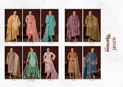 Mareena Vol 13 Romani Cotton Karachi Salwar Suits Manufacturer