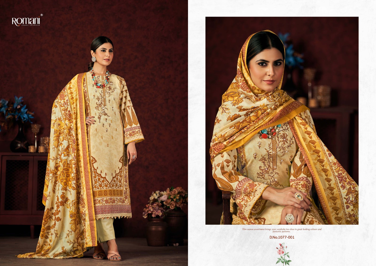 Mareena Vol 13 Romani Cotton Karachi Salwar Suits Manufacturer