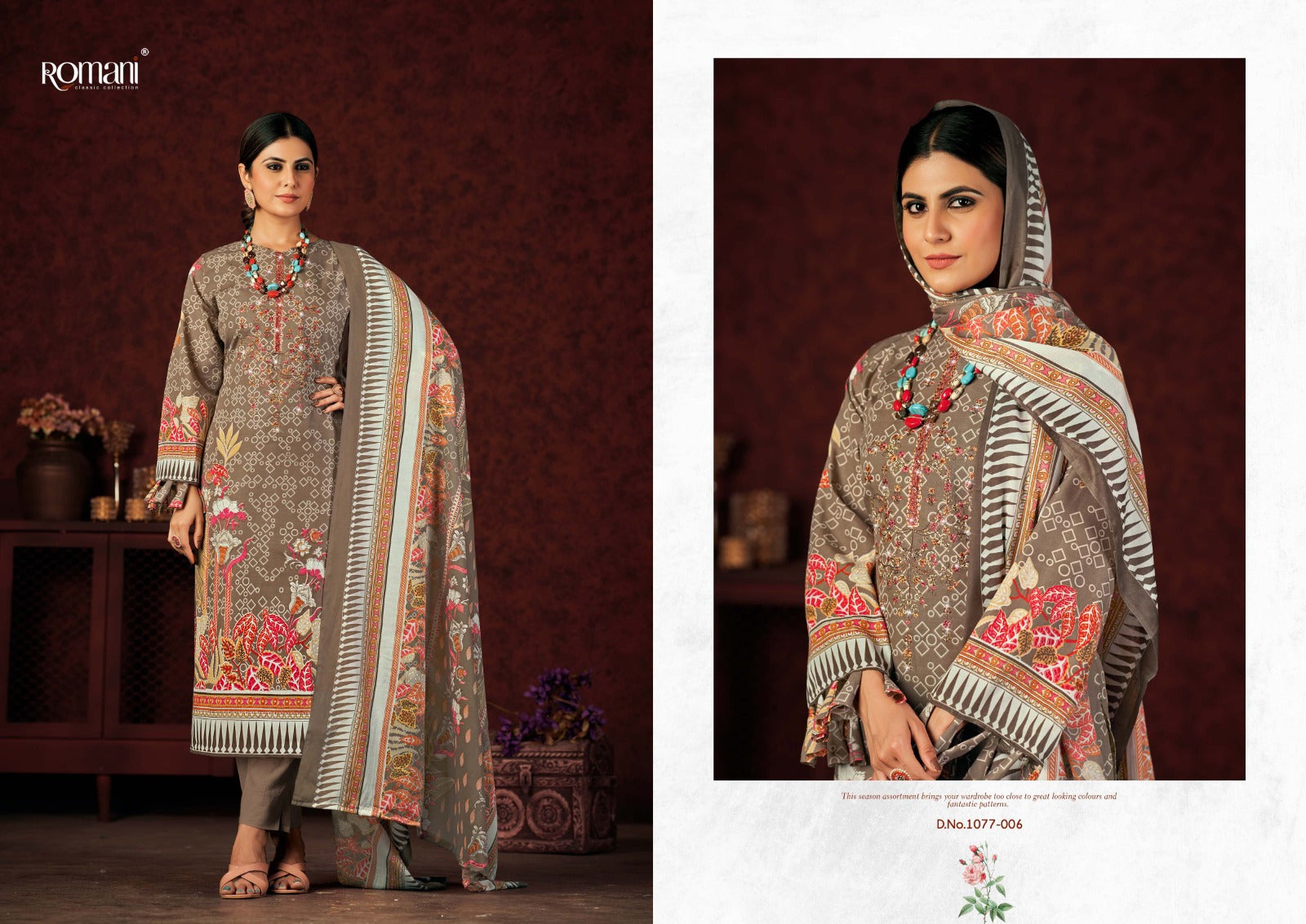 Mareena Vol 13 Romani Cotton Karachi Salwar Suits Manufacturer