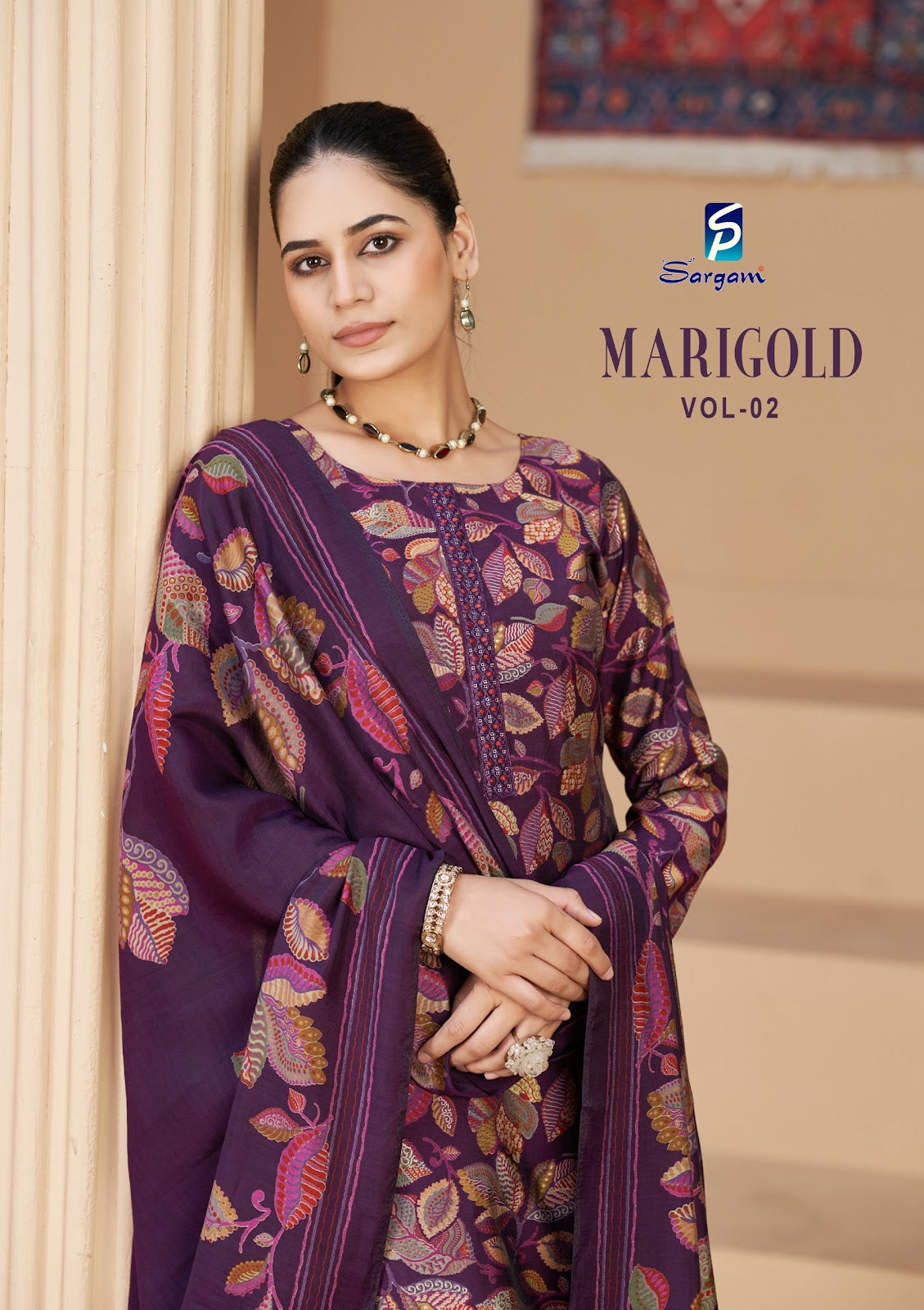Mari Gold Vol 2 Sargam Prints Viscose Modal Pant Style Suits Wholesale Price