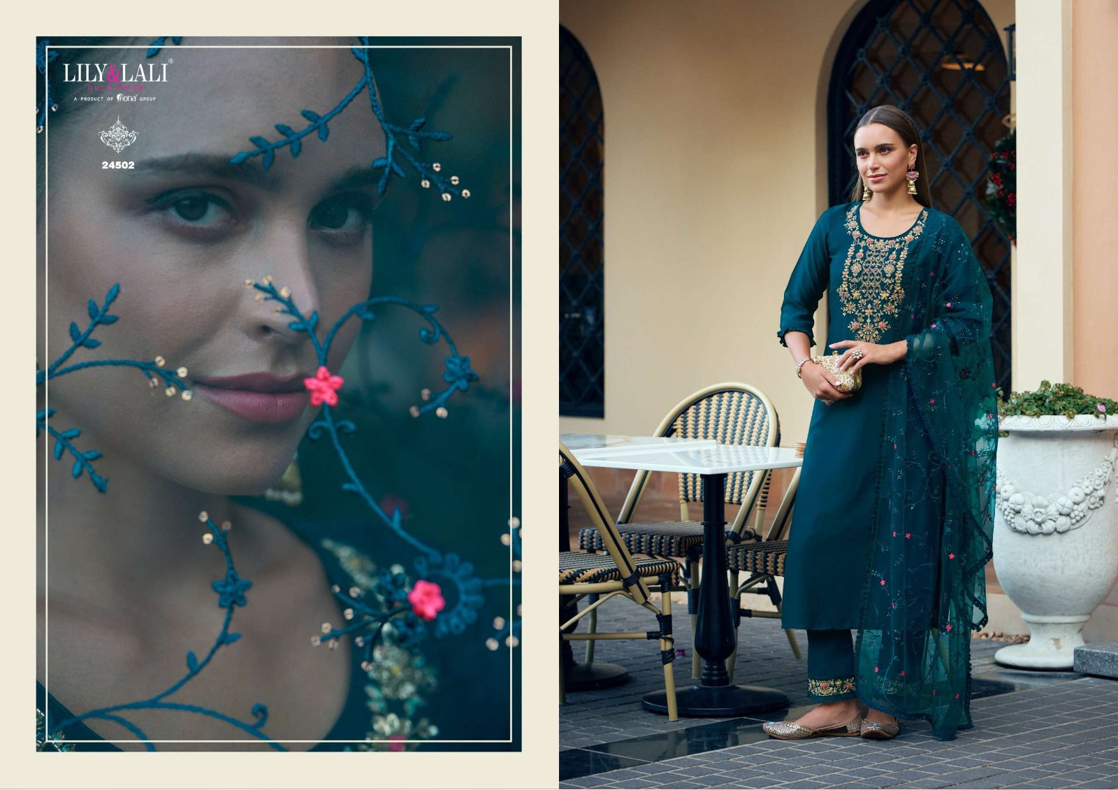 Maria 9 Vol 5 Lily Lali Vichitra Silk Readymade Pant Style Suits Wholesaler India