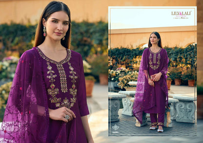 Maria 9 Vol 5 Lily Lali Vichitra Silk Readymade Pant Style Suits Wholesaler India