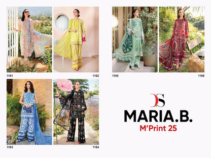 Maria B. Mprint 25 Deepsy Pure Cotton Pakistani Patch Work Suits Supplier India