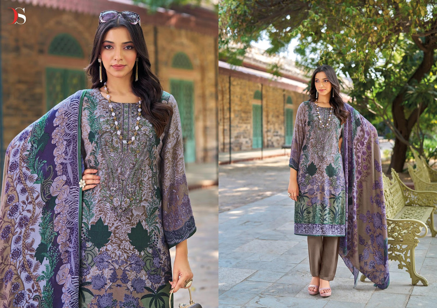 Maria B 25-2 Winter Collection Deepsy Viscose Karachi Pashmina Salwar Suits Wholesale
