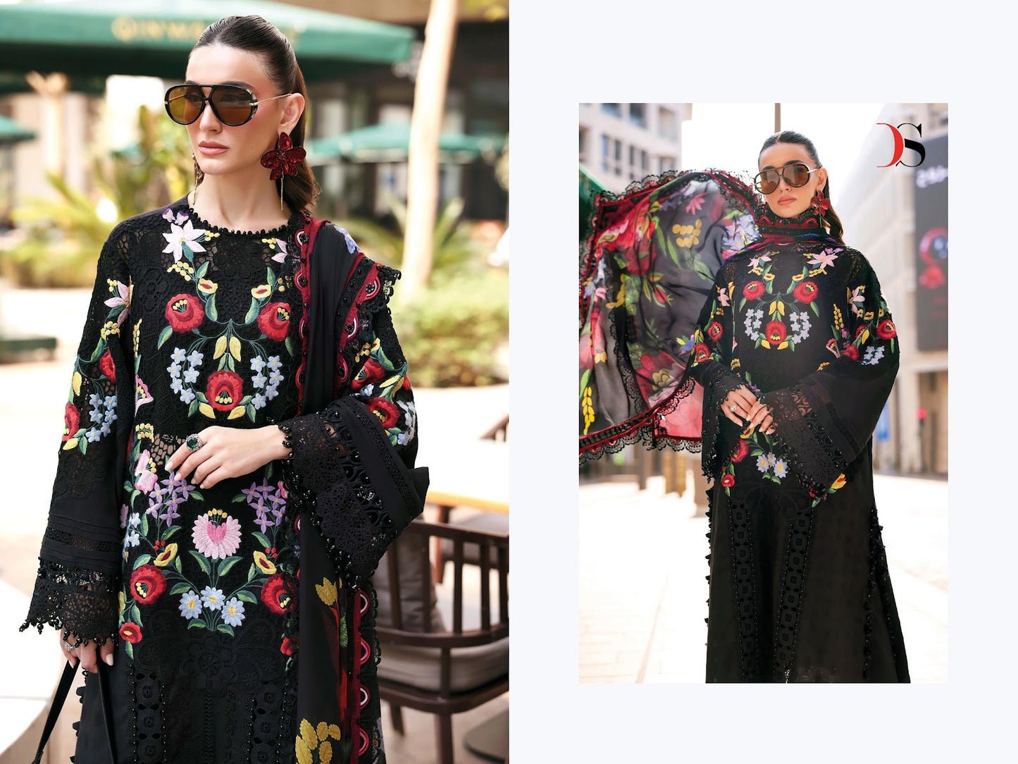 Maria B 3 Nx Premium Embroidered Deepsy Cotton Pakistani Patch Work Suits Wholesaler Ahmedabad