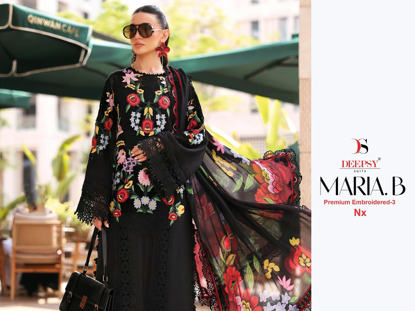 Maria B 3 Nx Premium Embroidered Deepsy Cotton Pakistani Patch Work Suits Wholesaler Ahmedabad