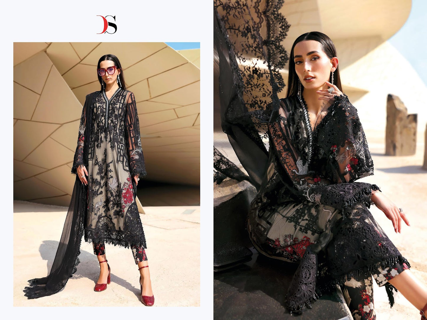 Maria B 3 Nx Premium Embroidered Deepsy Cotton Pakistani Patch Work Suits Wholesaler Ahmedabad