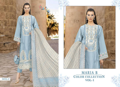 Maria B Color Collection Vol 1 Shree Fabs Pure Cotton Pakistani Salwar Suits Manufacturer