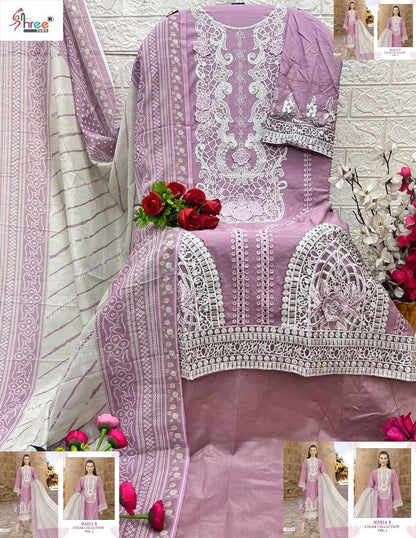 Maria B Color Collection Vol 1 Shree Fabs Pure Cotton Pakistani Salwar Suits Manufacturer