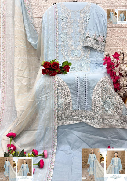 Maria B Color Collection Vol 1 Shree Fabs Pure Cotton Pakistani Salwar Suits Manufacturer