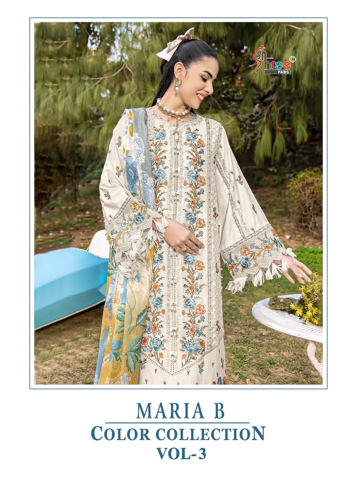 Maria B Color Collection Vol 3 Shree Fabs Pure Cotton Pakistani Salwar Suits Manufacturer