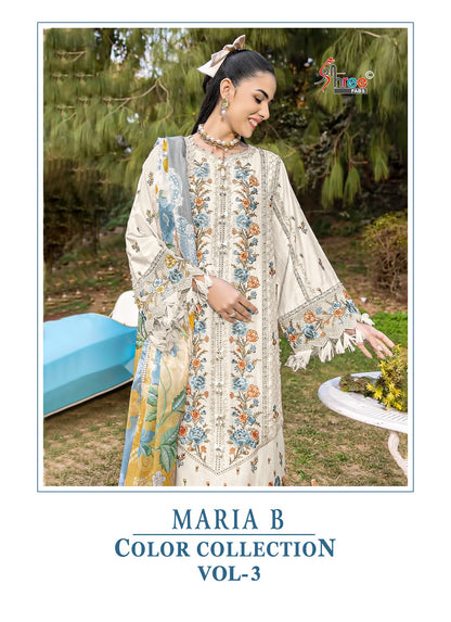 Maria B Color Collection Vol 3 Shree Fabs Pure Cotton Pakistani Salwar Suits Manufacturer