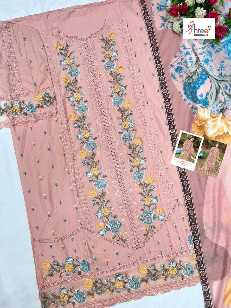 Maria B Color Collection Vol 3 Shree Fabs Pure Cotton Pakistani Salwar Suits Manufacturer