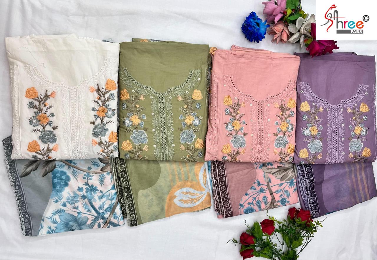 Maria B Color Collection Vol 3 Shree Fabs Pure Cotton Pakistani Salwar Suits Manufacturer