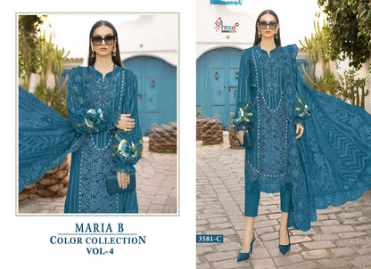 Maria B Color Collection Vol 4 Shree Fabs Pure Cotton Pakistani Salwar Suits Supplier Gujarat