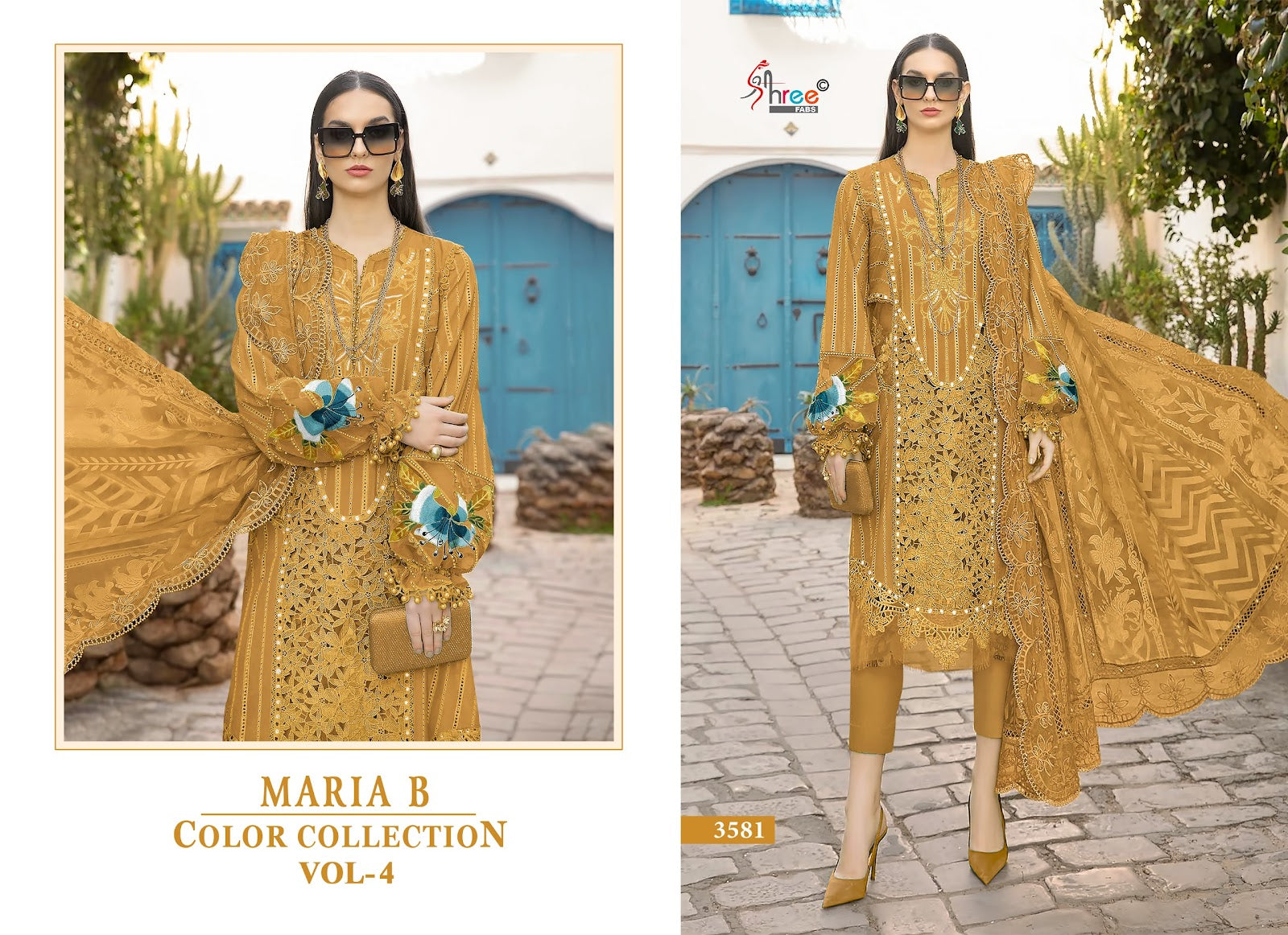 Maria B Color Collection Vol 4 Shree Fabs Pure Cotton Pakistani Salwar Suits Supplier Gujarat