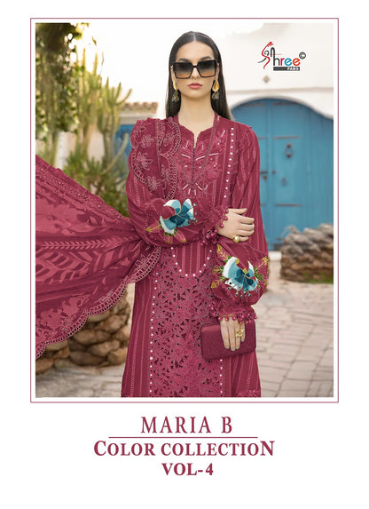 Maria B Color Collection Vol 4 Shree Fabs Pure Cotton Pakistani Salwar Suits Supplier Gujarat