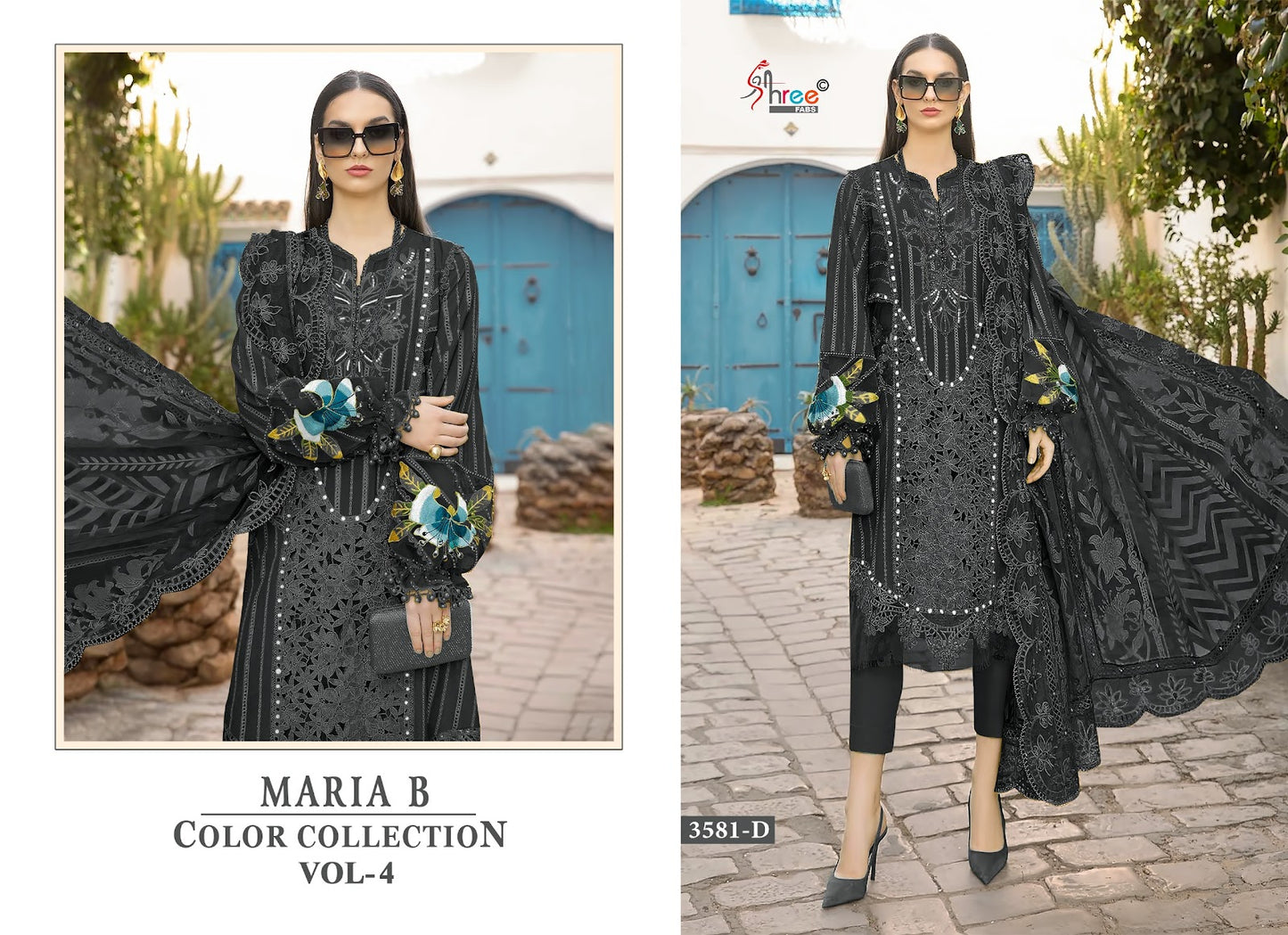 Maria B Color Collection Vol 4 Shree Fabs Pure Cotton Pakistani Salwar Suits Supplier Gujarat