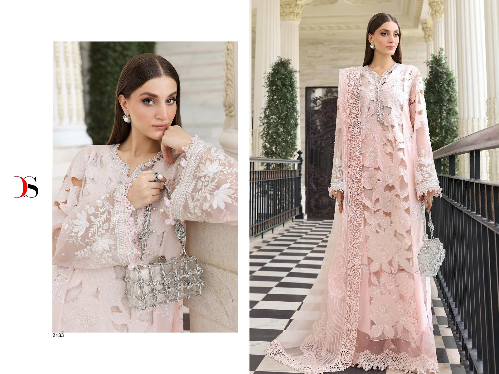 Maria B Embroidered 5 Deepsy Cotton Pakistani Patch Work Suits Supplier Ahmedabad