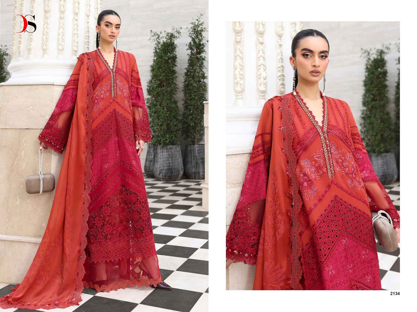 Maria B Embroidered 5 Deepsy Cotton Pakistani Patch Work Suits Supplier Ahmedabad