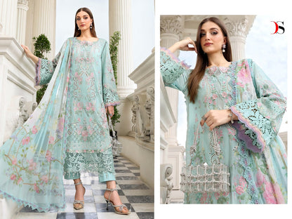 Maria B Embroidered 6 Deepsy Cotton Pakistani Patch Work Suits Wholesale