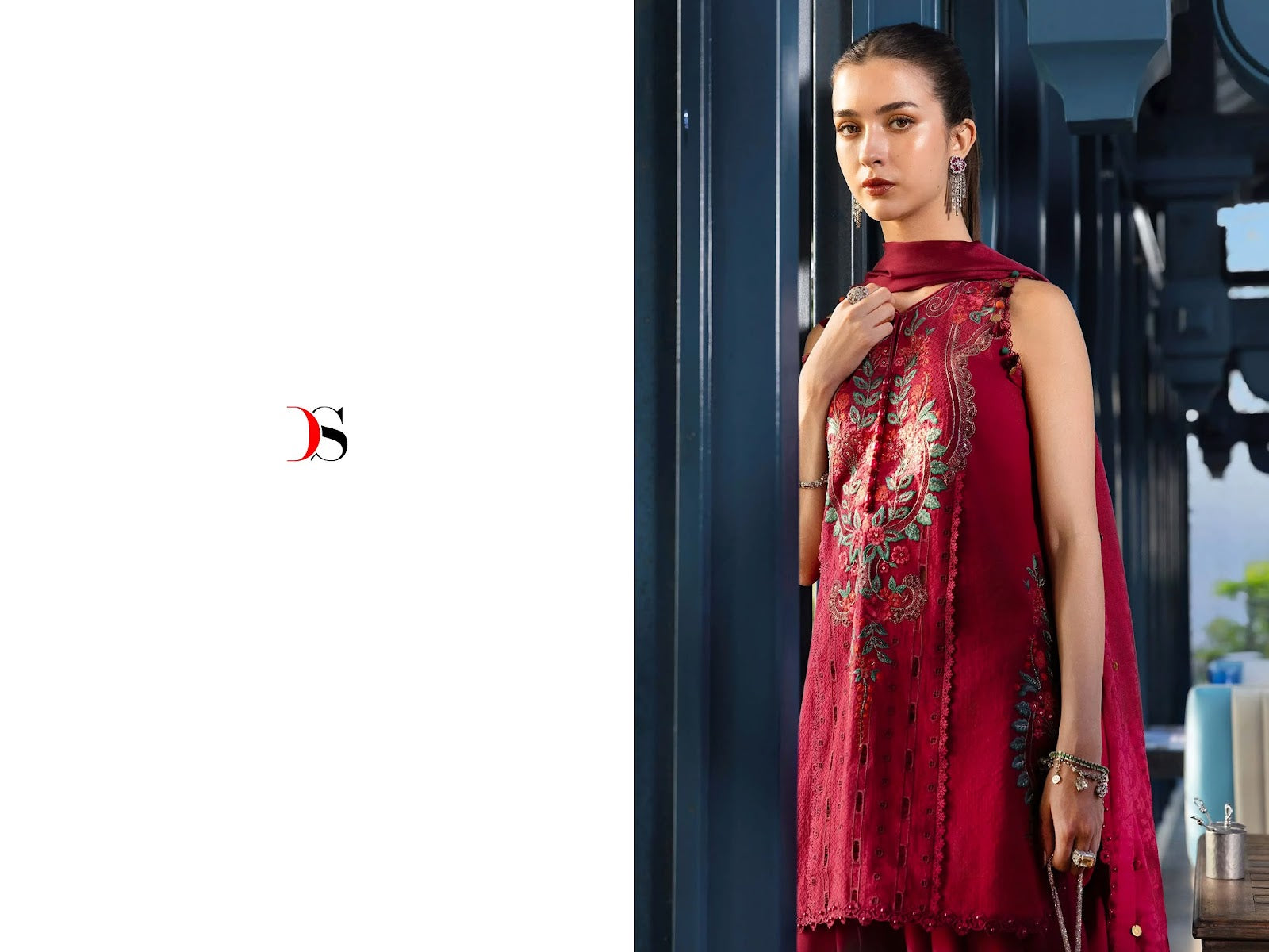 Maria B Embroidered 6 Deepsy Cotton Pakistani Patch Work Suits Wholesale