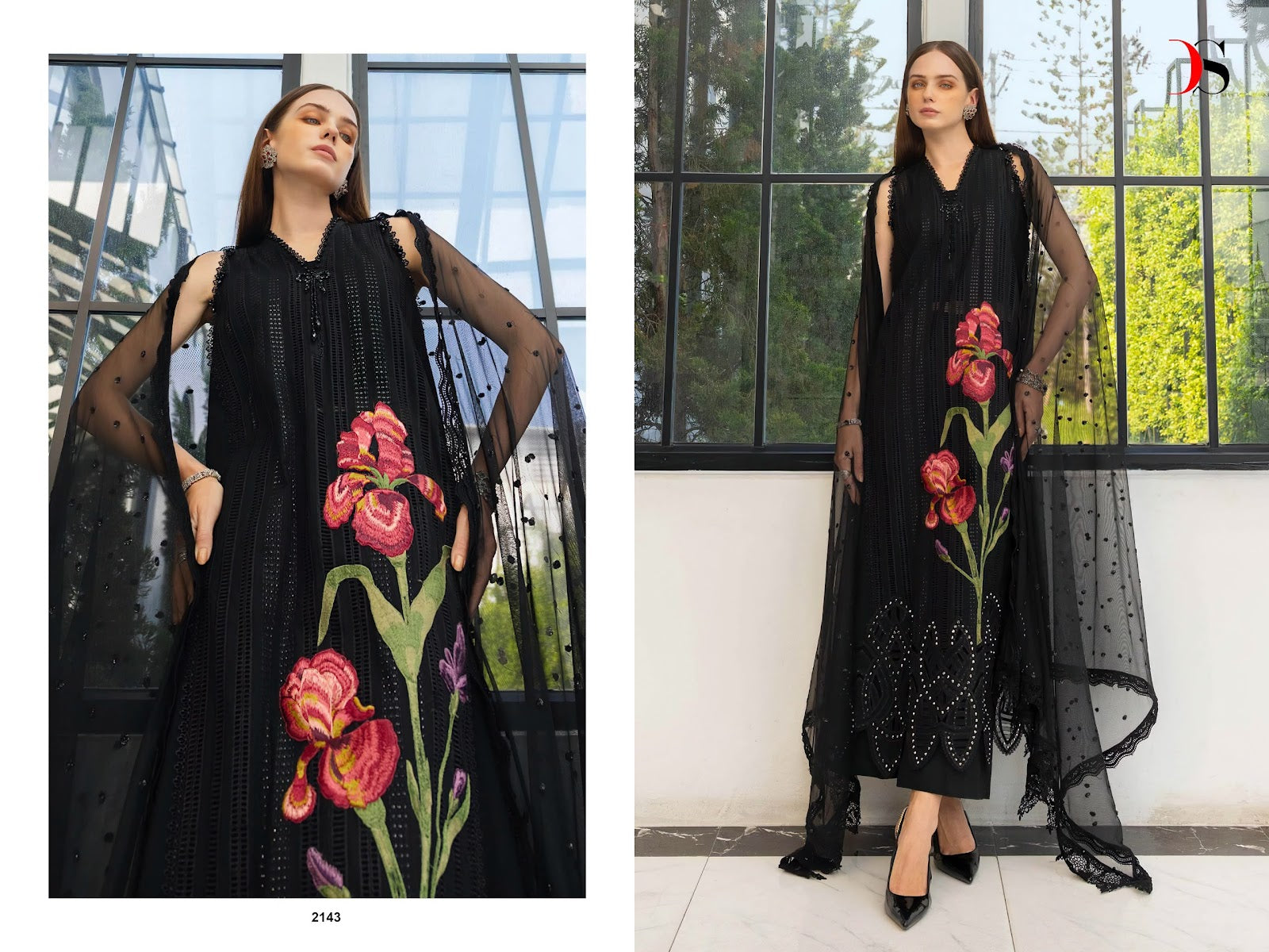 Maria B Embroidered 6 Deepsy Cotton Pakistani Patch Work Suits Wholesale