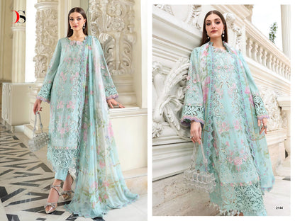 Maria B Embroidered 6 Deepsy Cotton Pakistani Patch Work Suits Wholesale