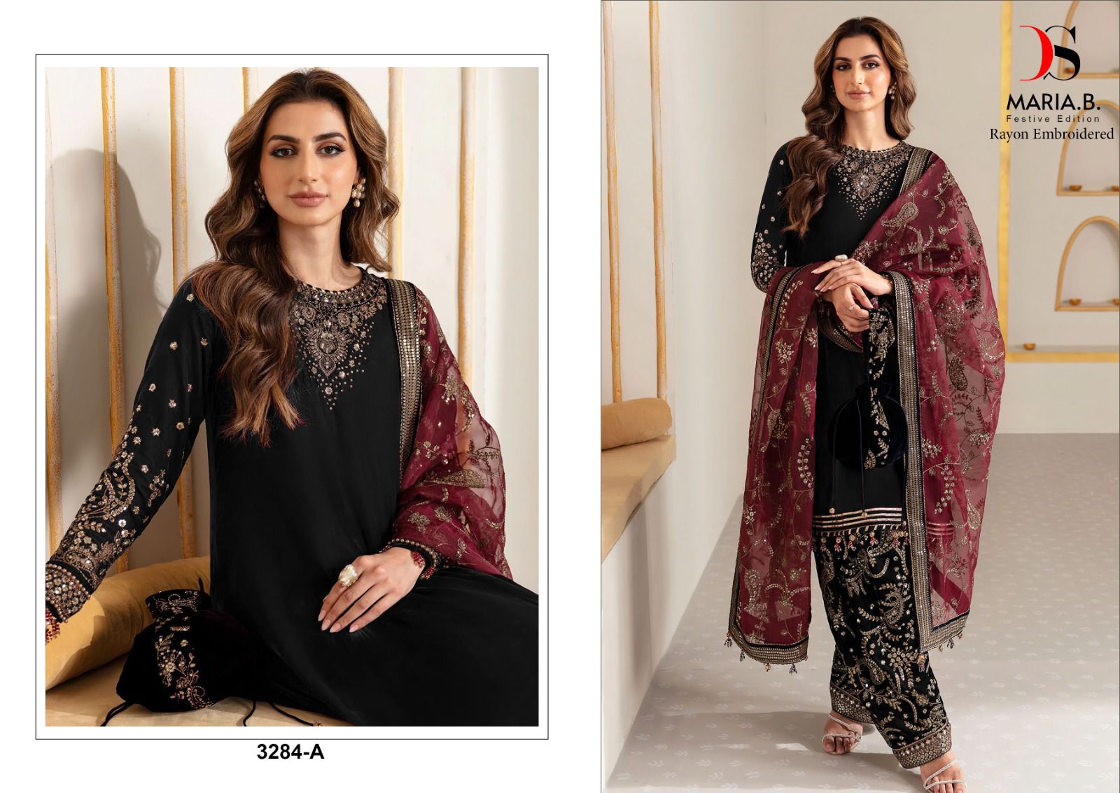 Maria B Festive Edition 3284 Deepsy Rayon Pakistani Salwar Suits